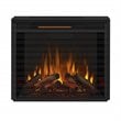 Real Flame Vivid Flame Stainless Steel Electric Firebox in Black