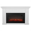 Real Flame Alcott Landscape Electric Wood Fireplace in White