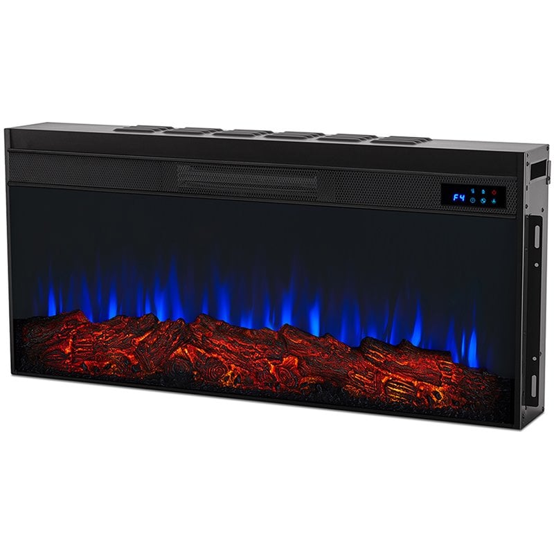 Real Flame Alcott Landscape Electric Wood Fireplace in White