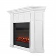 Real Flame Alcott Landscape Electric Wood Fireplace in White