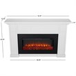 Real Flame Alcott Landscape Electric Wood Fireplace in White