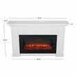 Real Flame Alcott Landscape Electric Wood Fireplace in White