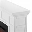 Real Flame Alcott Landscape Electric Wood Fireplace in White