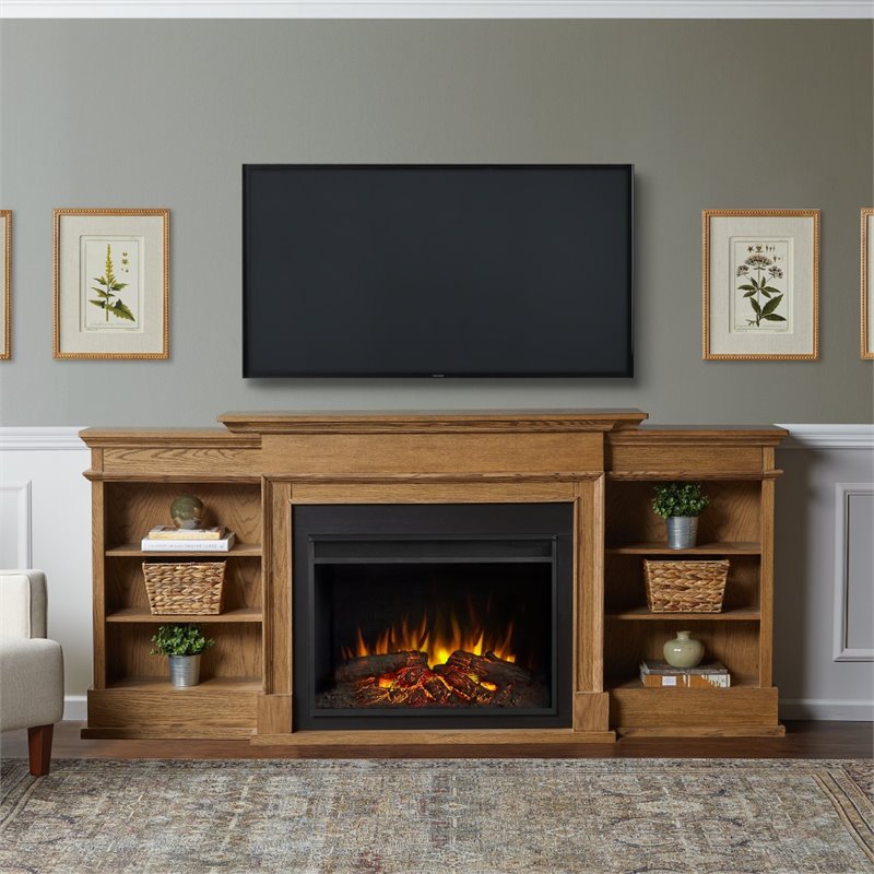 Real Flame Ashton Grand Media Electric Fireplace TV Stand ...
