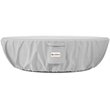 Real Flame Riverside Oval Protective Polyester Propane Fire Bowl Cover in Gray