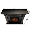 Real Flame Ashley Electric Fireplace in Black Wash