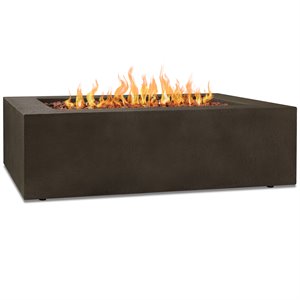 real flame baltic natural gas fire table in kodiak brown