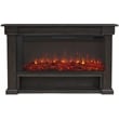 Real Flame Bristow Solid Wood Landscape Electric Fireplace in Weathered Wood