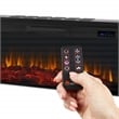 Real Flame Cravenhall Solid Wood and Glass Landscape Electric Fireplace in White