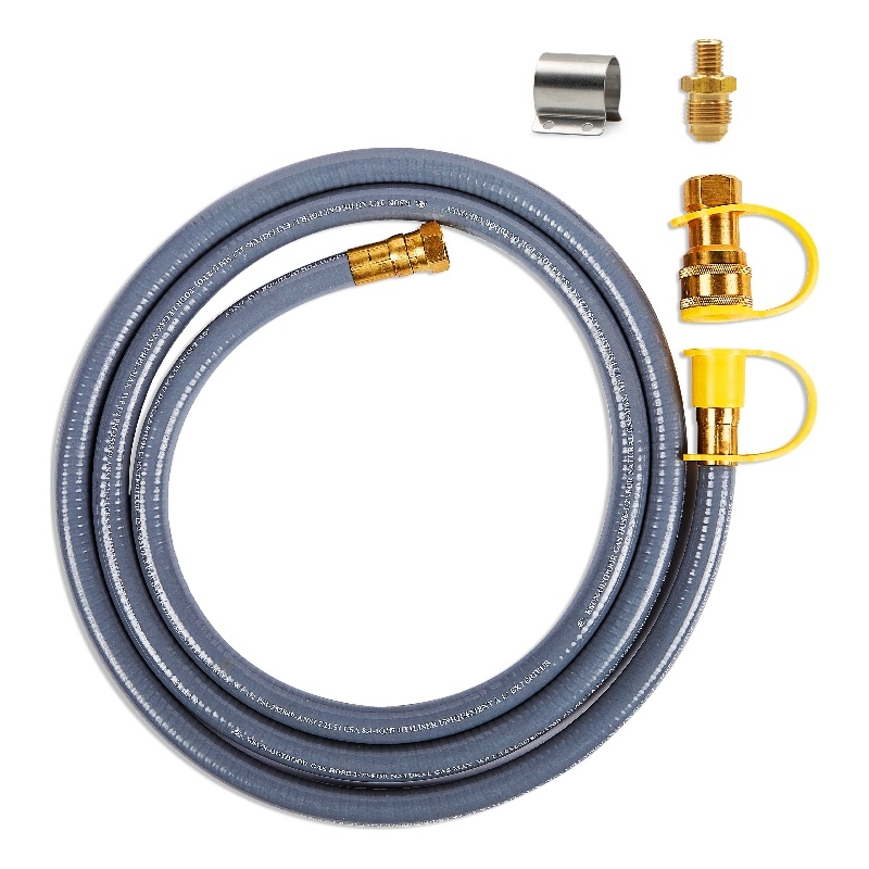 Real Flame Contemporary Rubber and SUS Natural Gas Conversion Kit in Gray