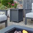 Real Flame Ortun Modern Metal/Plastic Propane Tank Cover in Gray