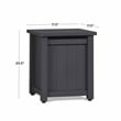 Real Flame Ortun Modern Metal/Plastic Propane Tank Cover in Gray