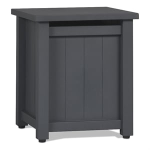 Real Flame Ortun Modern Metal/Plastic Propane Tank Cover in Gray