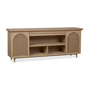 Real Flame Dahlia 76&quot TV Stand in White Oak