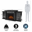 Real Flame Calie Electric Fireplace TV Stand in Black