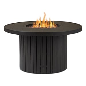 Real Flame Calvin 44&quot Propane Fire Pit Table With Hidden Tank in Bronze Coral