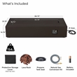 Real Flame Aegean 70-inch Rectangle Steel Propane or Natural Gas Fire Pit Table in Dark Bronze