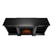 Real Flame Fresno Indoor TV Stand Electric Fireplace in Black