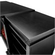 Real Flame Fresno Indoor TV Stand Electric Fireplace in Black