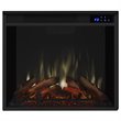 Real Flame Fresno TV Stand Electric Fireplace in Dark Walnut