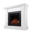 Real Flame Silverton Contemporary Solid Wood Electric Fireplace in White