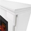 Real Flame Silverton Contemporary Solid Wood Electric Fireplace in White