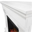 Real Flame Chateau Electric Corner Fireplace in White