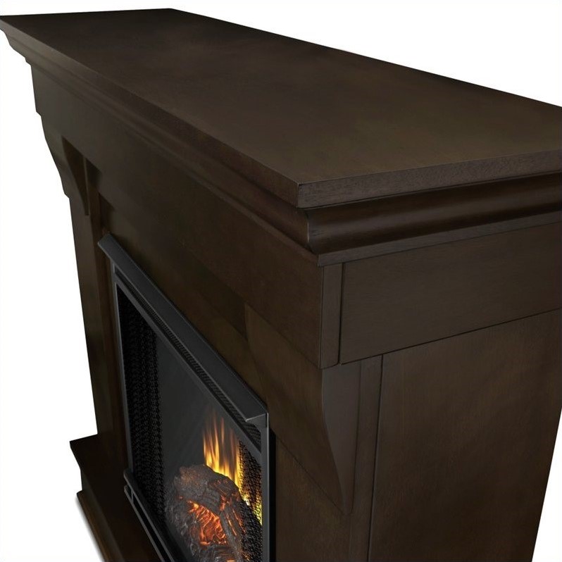 Real Flame Chateau Electric Fireplace In Dark Walnut Finish 5910e Dw