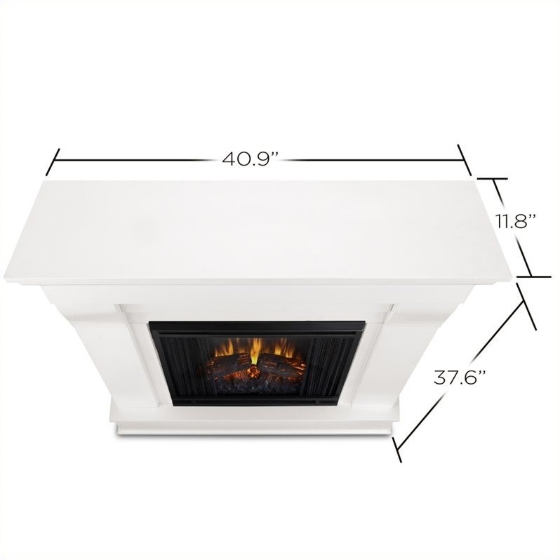 Real Flame Chateau Electric Fireplace in White Finish 5910EW
