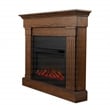 Real Flame Crawford Electric Slim Line Fireplace in Chestnut Oak