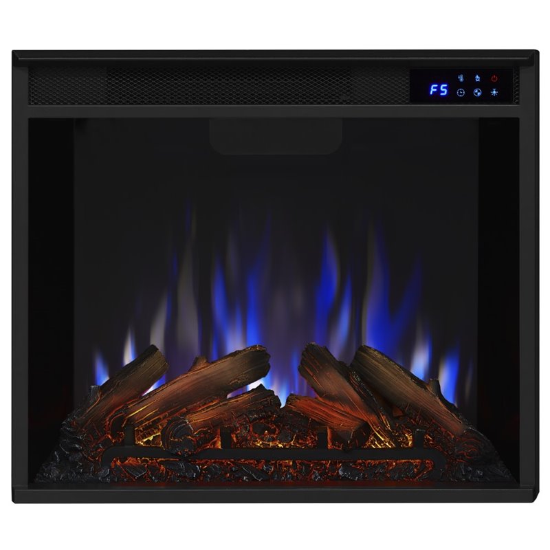 Real Flame Calie TV Stand with Electric Fireplace in Dark ...
