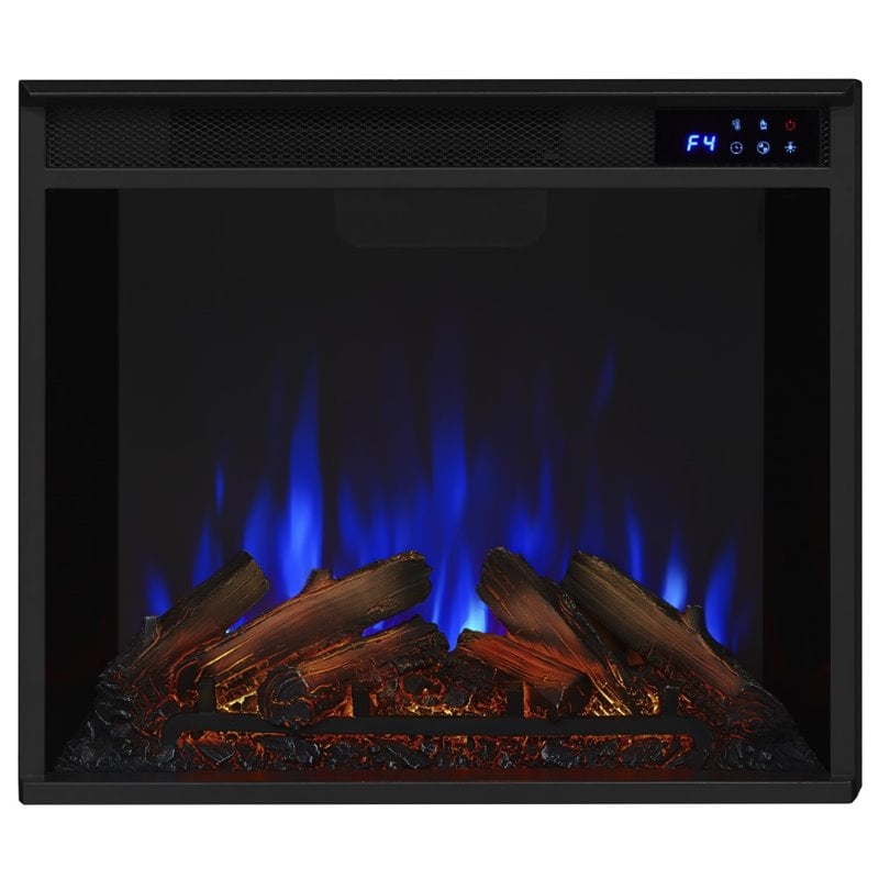 Real Flame Calie TV Stand with Electric Fireplace in Dark Espresso