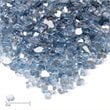 Real Flame Reflective Fire Glass in Blue