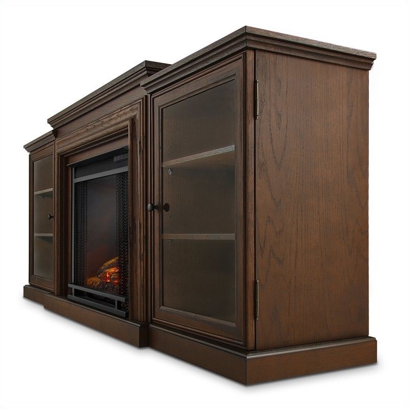 Real Flame Frederick Entertainment Electric Fireplace In Chestnut Real Flame Frederick Entertainment Electric Fireplace In Chestnut Oak Finish