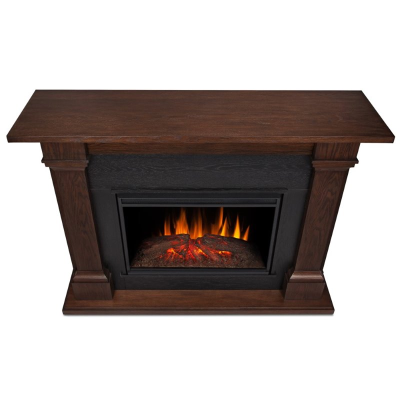 Real Flame Callaway Grand Electric Fireplace in Chesnut Oak