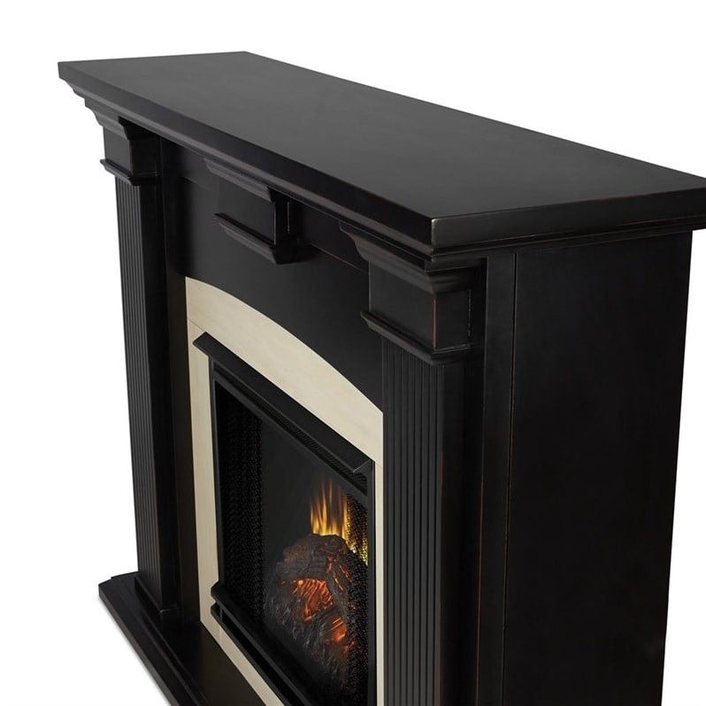 Real Flame Adelaide Indoor Electric Fireplace in Black Wash - 7920E-BW