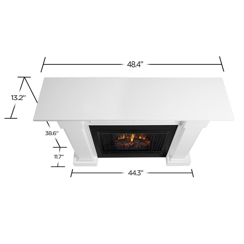 Real Flame Hillcrest Electric Fireplace White 7910EW