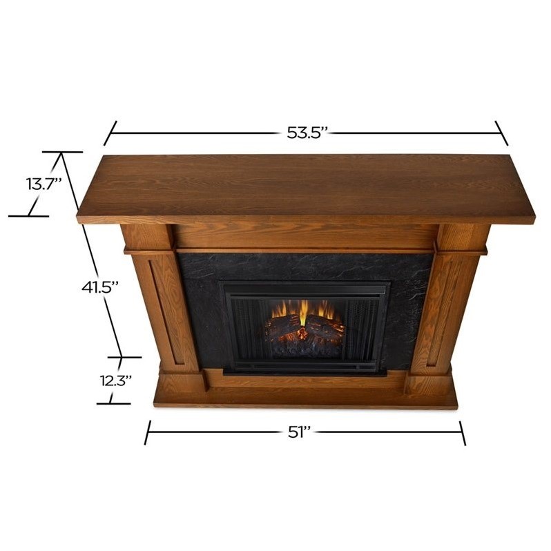 Real Flame Kipling Electric Fireplace Burnished Oak