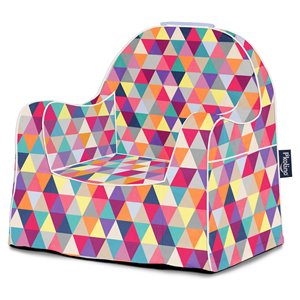 p'kolino fabric little reader toddler chair with prism in multi-color