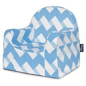 p'kolino contemporary fabric little reader chair with zigzag
