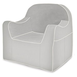 p'kolino contemporary fabric little reader chair with white piping
