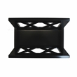 Oceanstar Contemporary Stylish Solid Wood Magazine Rack in Black