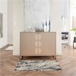 Inspire Me Home Decor Elegance 2' x 4' Gray & White Modern Fabric Indoor Rug