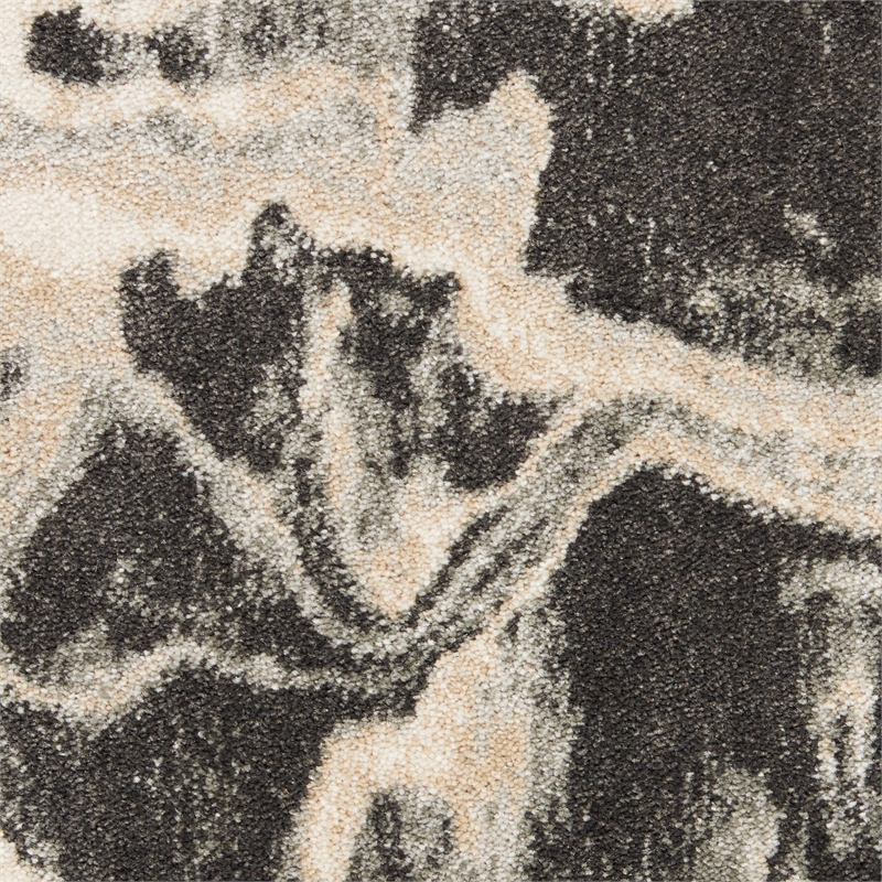 Nourison  Elegance 6' x 9' Fabric Gray Multicolor Modern Indoor Rug