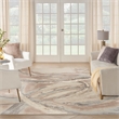 Nourison Splash 9' x 12' Beige Gray Modern Indoor Fabric Rug