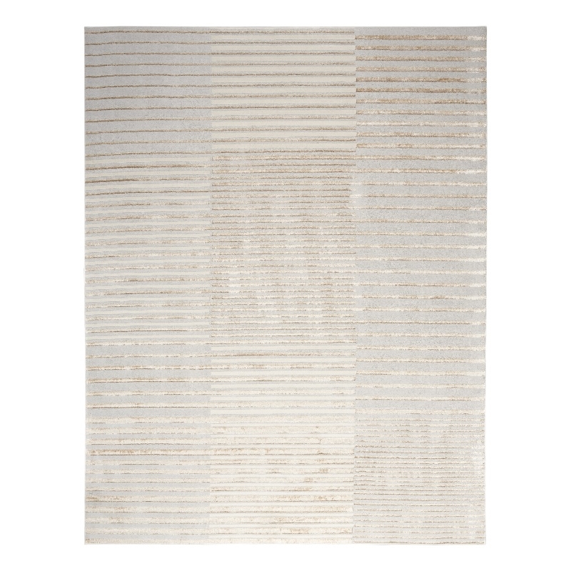 Nourison Splash 9' x 12' Beige Silver Modern Indoor Fabric Rug