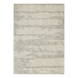 Nourison  Elegance 63x87&quot Indoor Polyester Fabric Rug in Beige and Gray