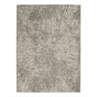 Nourison Glow 6' x 9' Gray Mocha Glam Fabric Indoor Rug