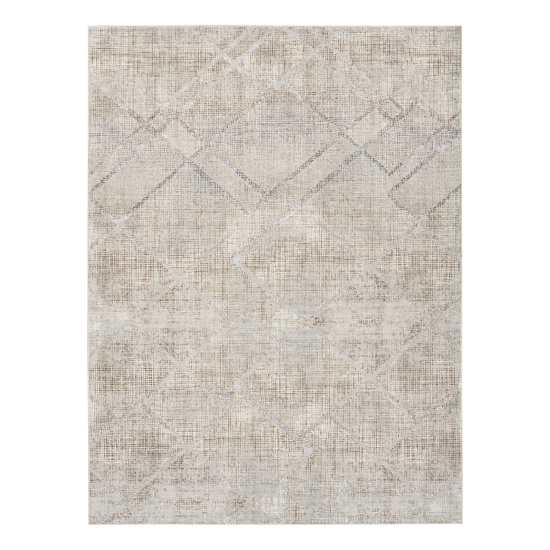 Nourison Sparkle 9' x 12' Gray Mocha Modern Indoor Rug