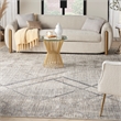 Nourison Sparkle 9' x 12' Grey Modern Fabric Indoor Rug